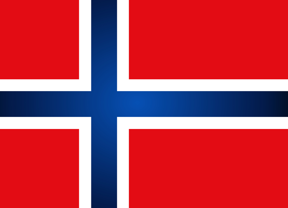 Norway Flag. Vector illustration.