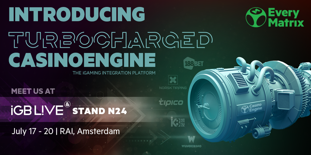 EveryMatrix introduces Turbocharged CasinoEngine at the first edition of iGB L!ve 2018